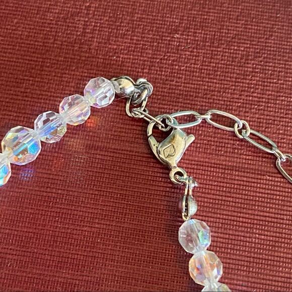 SWAROVSKI Swan Logo Large Crystal Clear Necklace - Picture 6 of 7